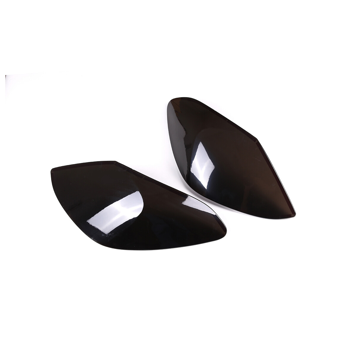ABS Rear Tail Lights Shade Cover Trim Smoked Black Fit For Benz C-class 2015-21