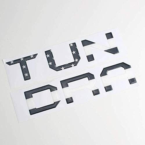 3d America flag Black White for Toyota Tundra Tailgate Letter For 2014-2020