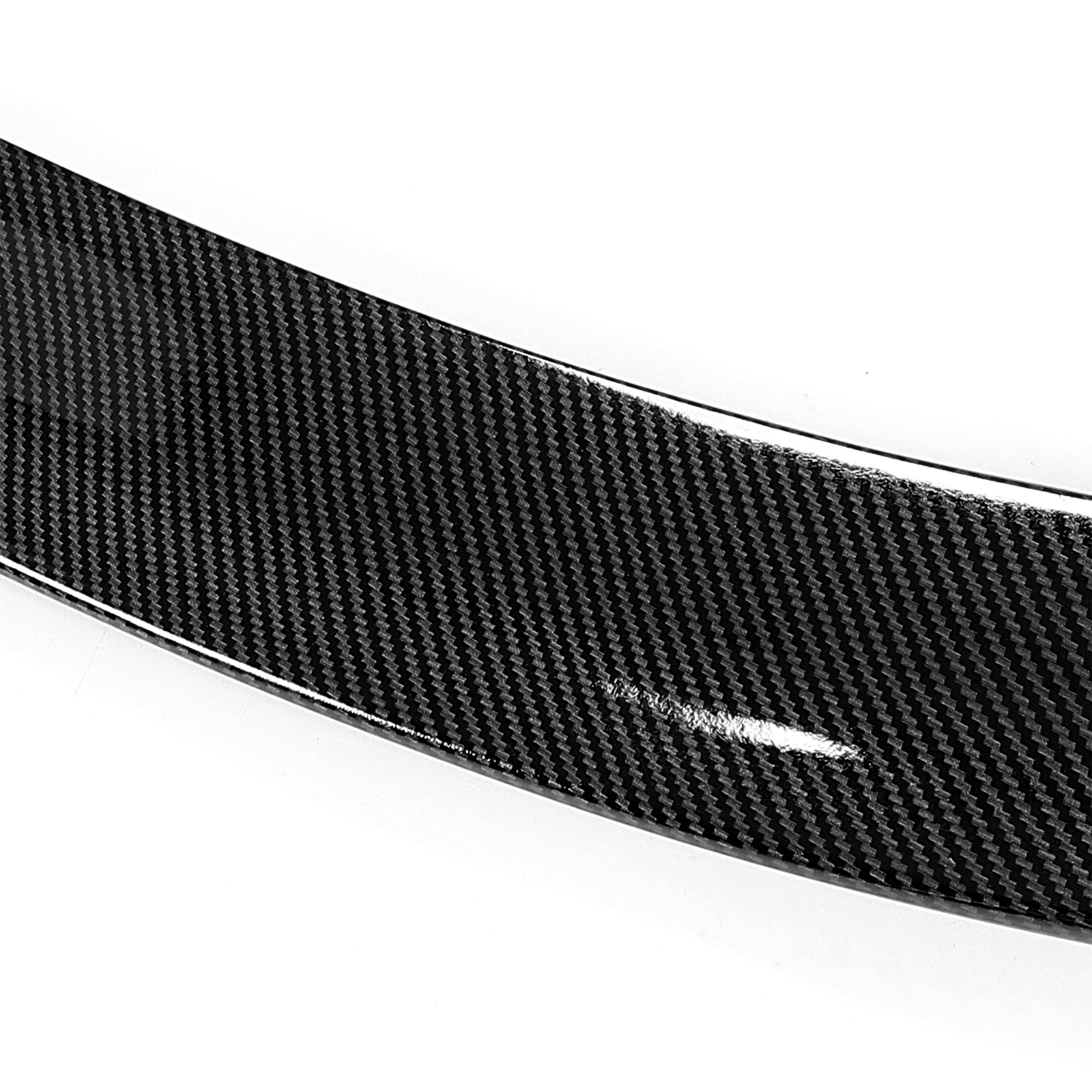 For Tesla Model 3 2017-2023 Rear Trunk Lip Spoiler Carbon Fiber Look Duck Tail