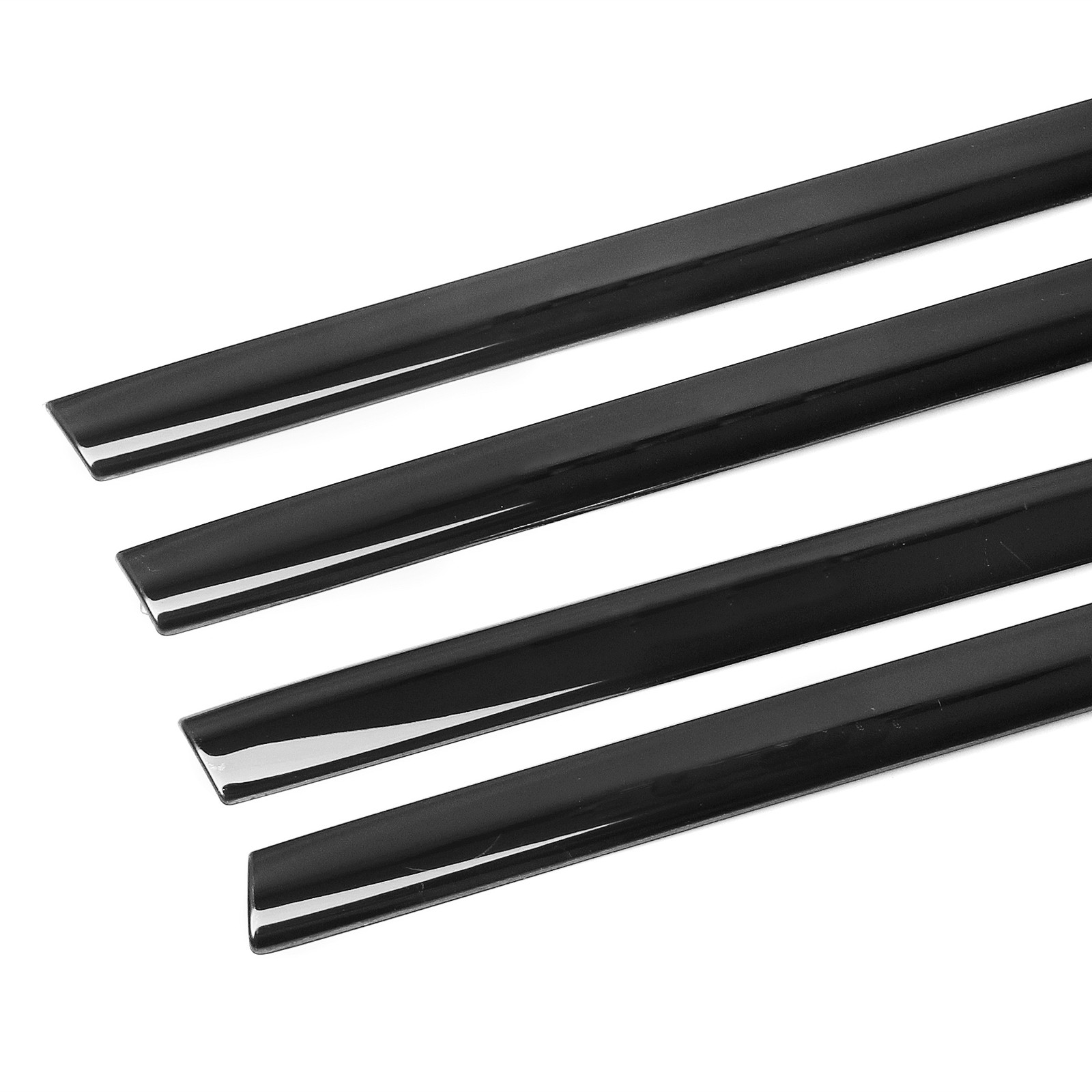 10x Glossy black Car Window Sill Molding Strip Cover Trim For BMW X5 2014-2018