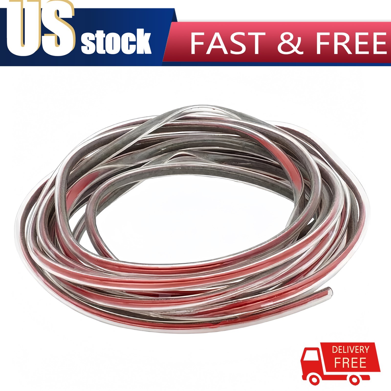 5M Car Door Edge Trim Guard Molding Rubber Seal Strip Scratch Protector Clear