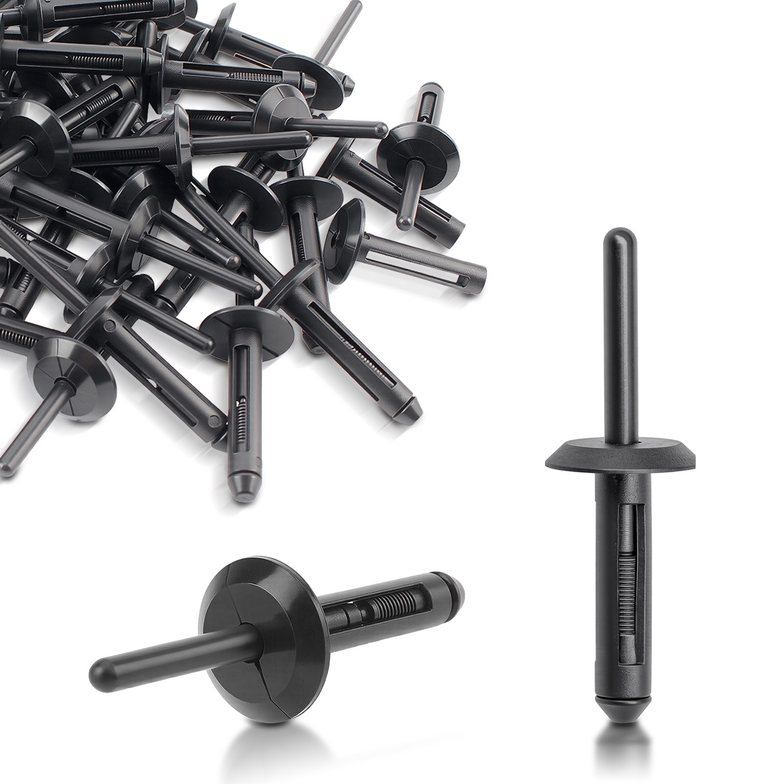 For Jeep Chrylser Dodge Nylon Blind Rivets 6500911 14063981 N803043S (Set of 50)