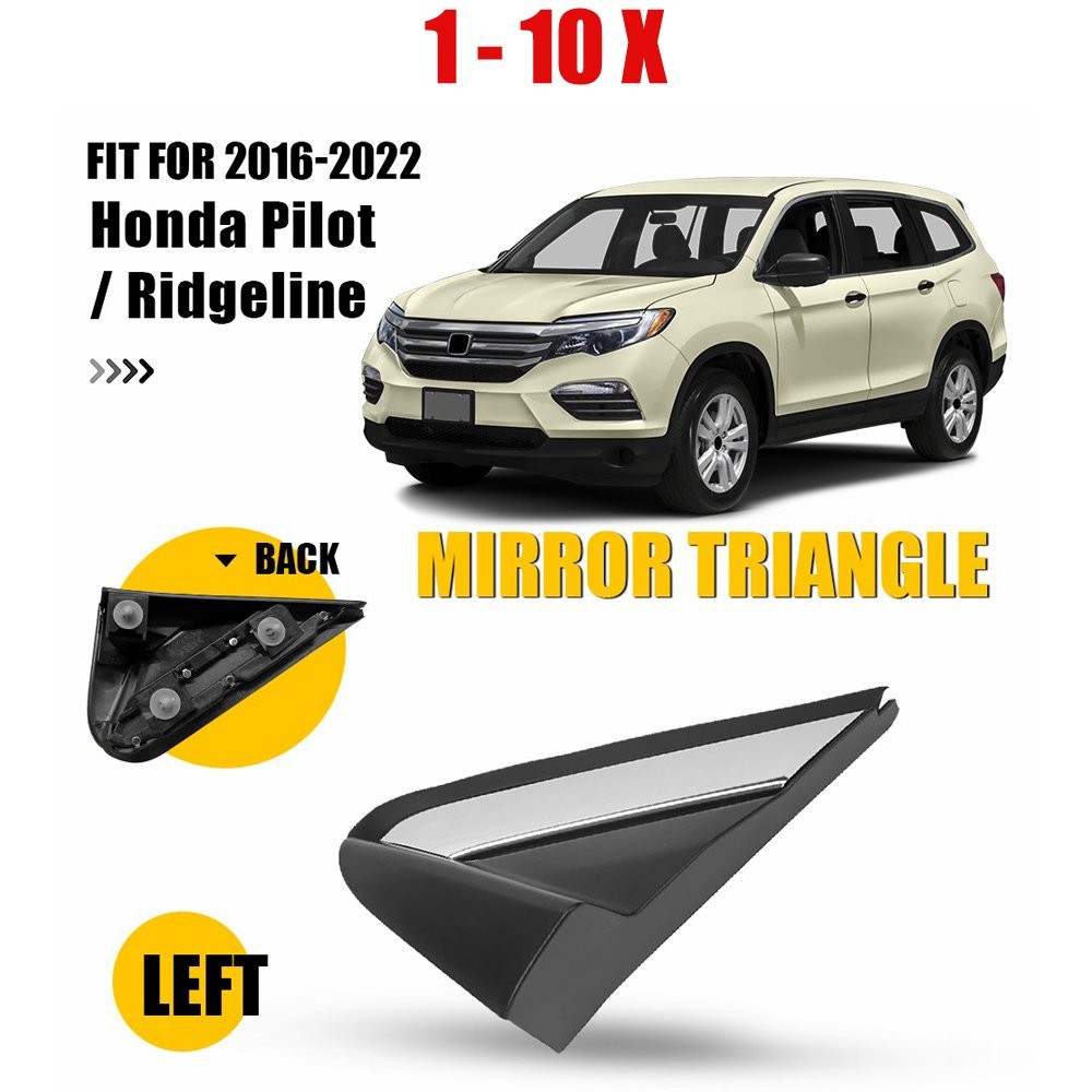1-10X Mirror Corner Molding Triangle Trim Driver Side Fit 2016-2022 Honda Pilot