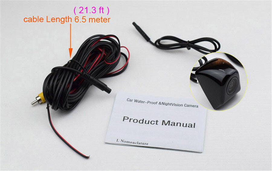 170° Car Front View Backup Reversing Parking HD Camera Assistance Screw Camera