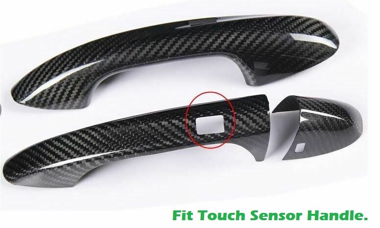 LHD Dry Carbon Fiber Door Keyless Handle Cover Fits 17-22 C238 E300 E53 Coupe