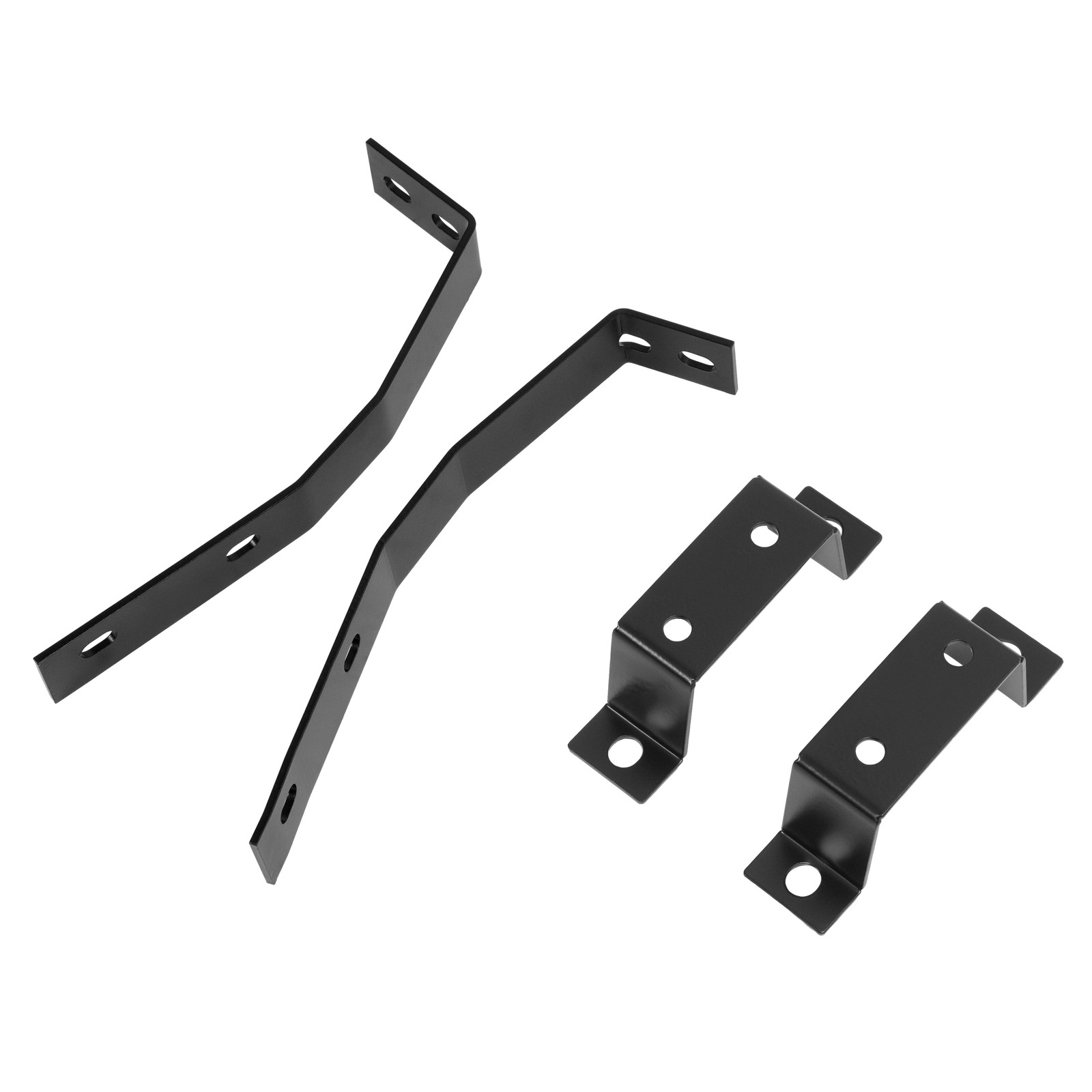 Pair Powder Coated Front Bumper Bracket Black Set For Datsun 240Z 1970-1973