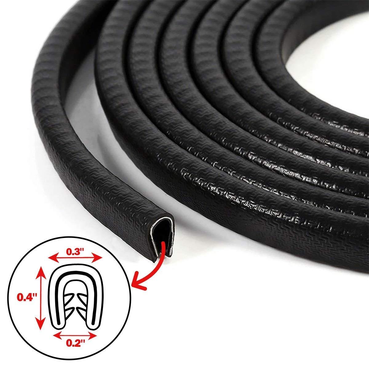 13feet Car Rubber Seal Trim Molding Strip Door Edge Lock Protector All Weather
