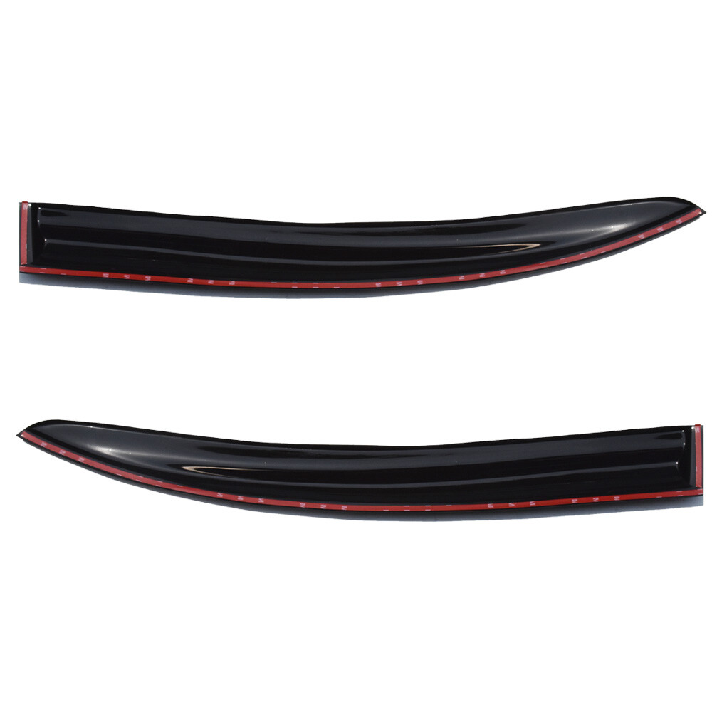 For 08-17 Mitsubishi Lancer Smoke Window Rain Visors Shade Slim Style Guard Vent