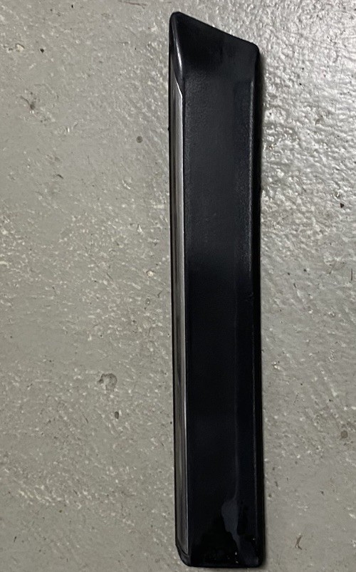 Original BMW E39 strip molding bumper strip fender right black chrome 8184482