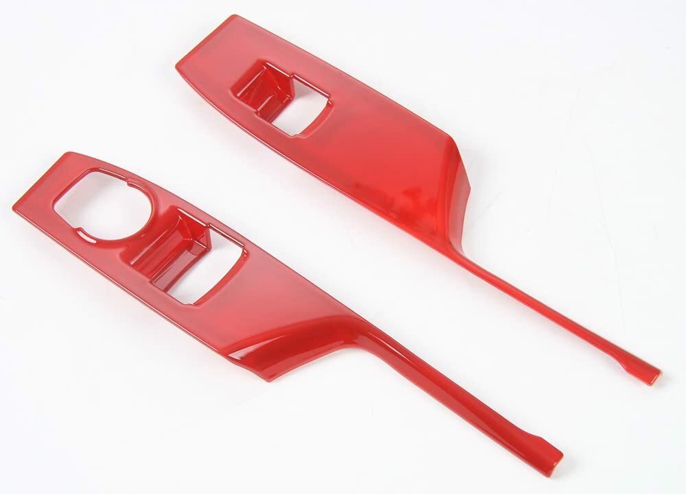 Window Switch Button Shift Panel Frame Trim Cover for Chevrolet Camaro 2017+ Red