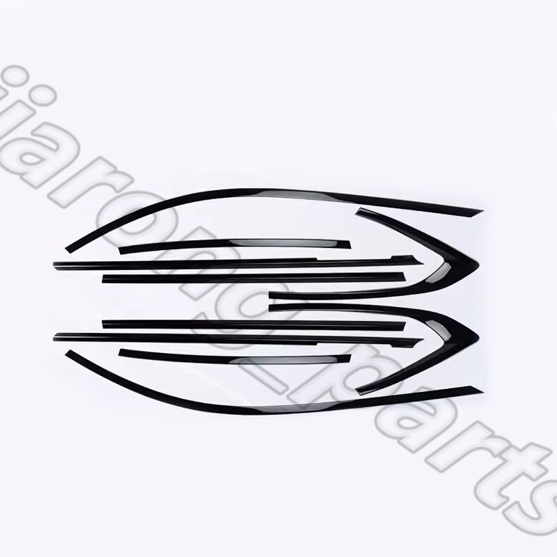 For BMW 2 Series F44 Sedan 20-24 Gloss Black Steel Car Window Molding Strip Trim