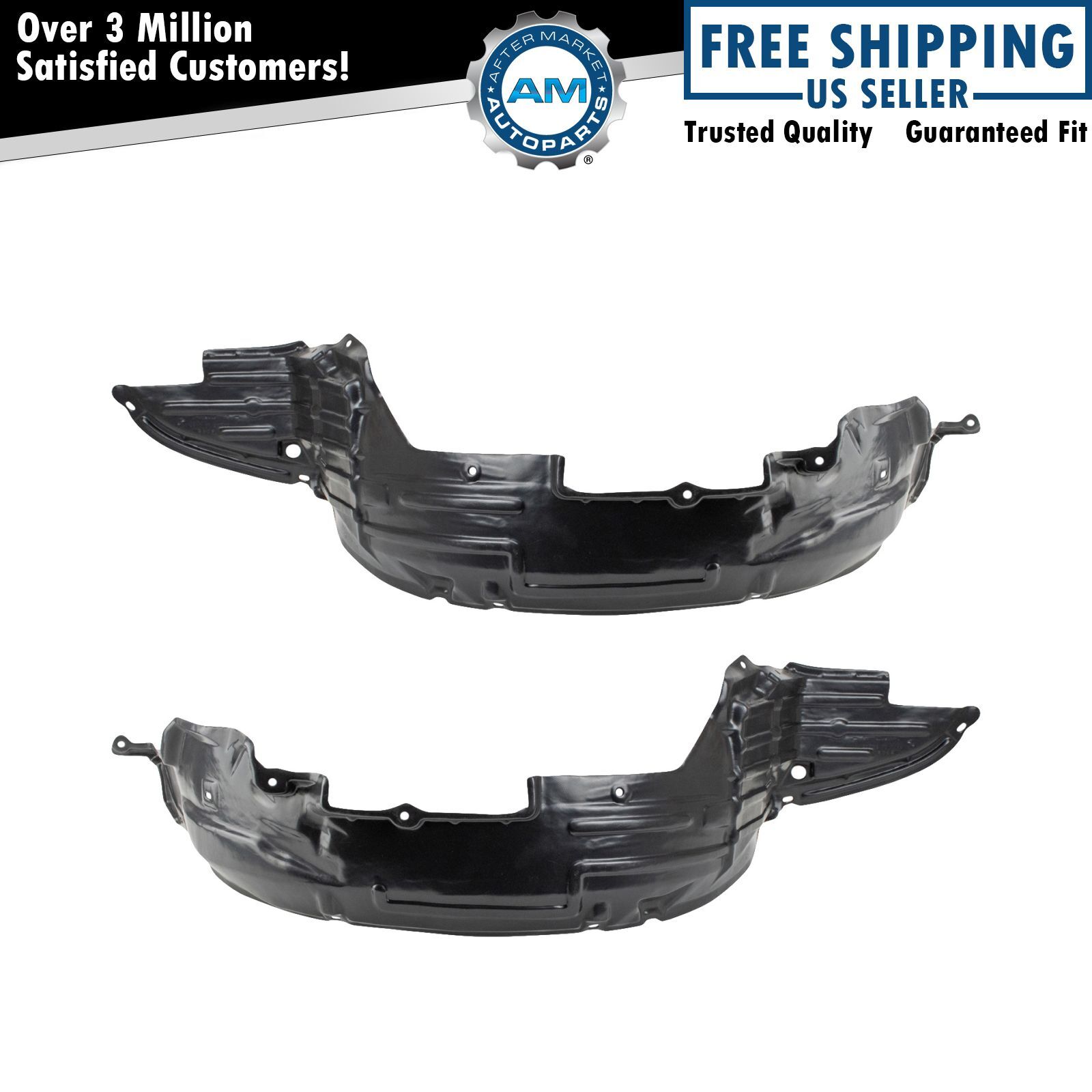 Front Inner Fender Liner Set Fits 2002-2006 Nissan Altima