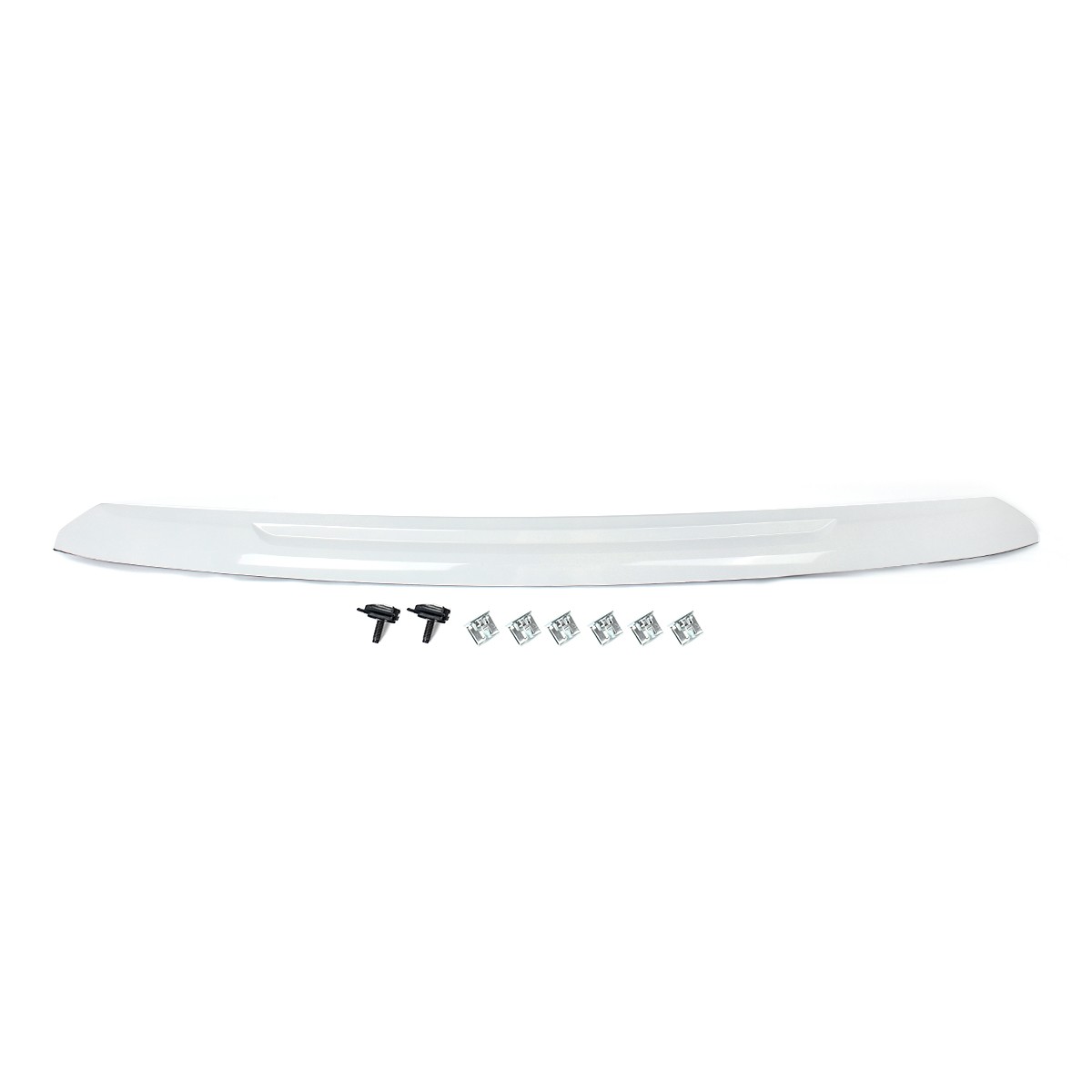 Summit White Hood Molding Trim Front Upper Grille Cover For 2020-2023 GMC Acadia
