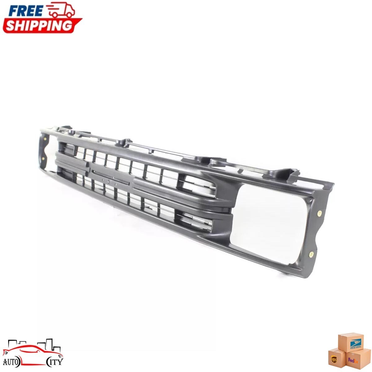 New Front Grille Grill Assembly Silver Plastic For 1989-1991 Toyota Pickup Truck