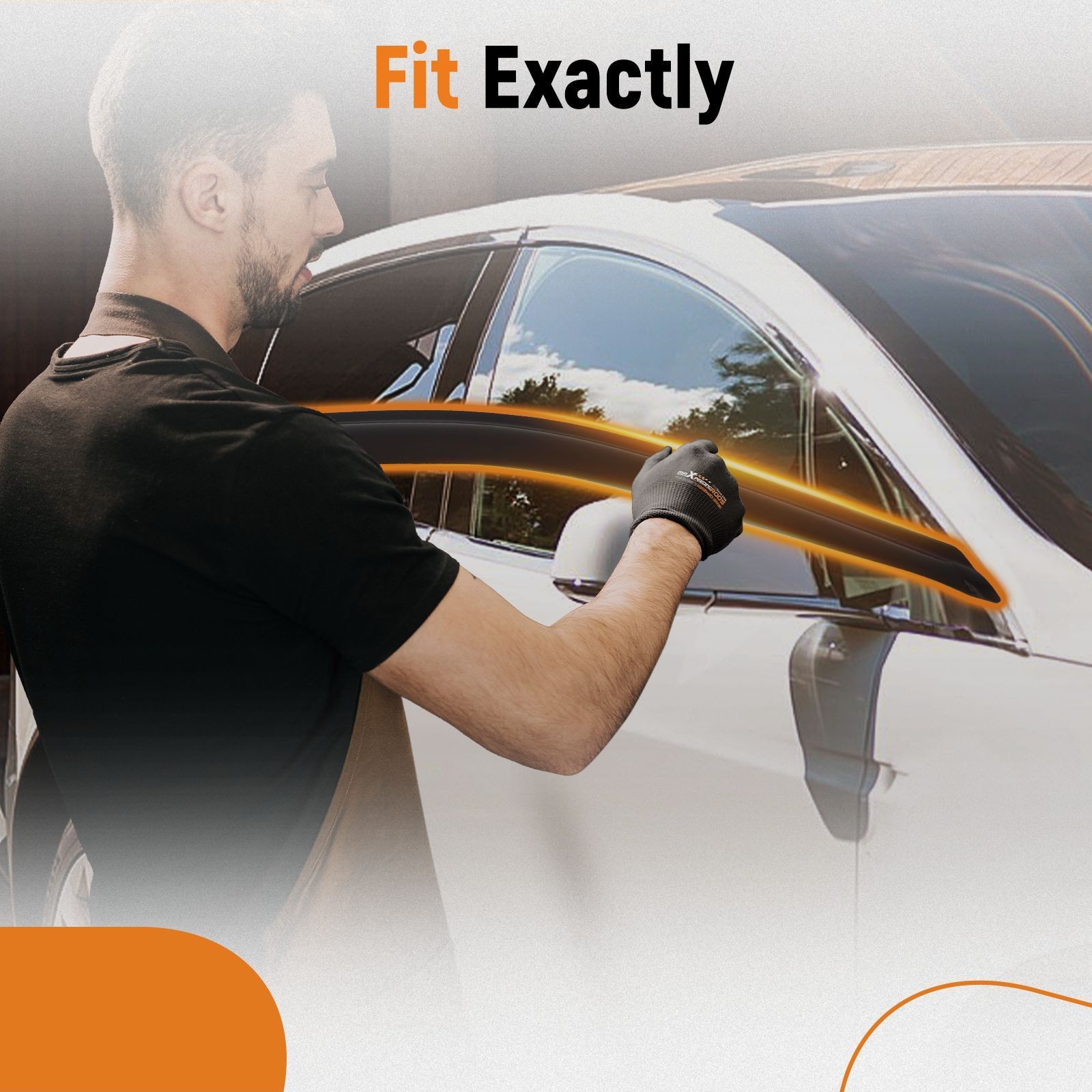 Window Rain Guards for Honda Accord 2023-2025 Visor Wind Deflectors 2.5mm Set