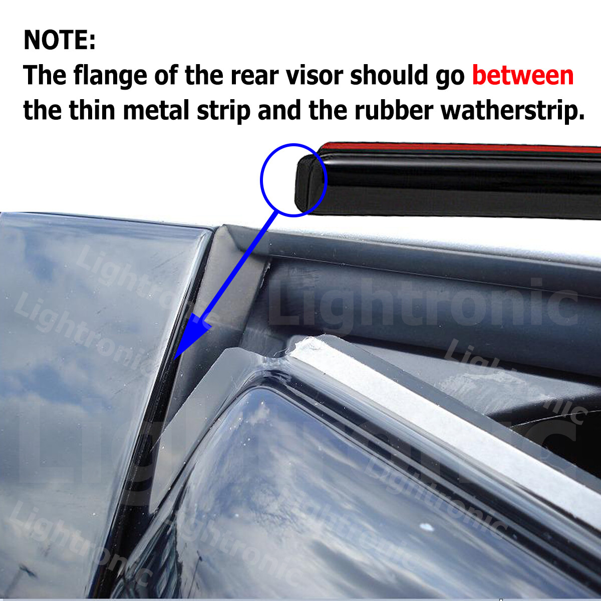 Fit 17-24 Ford F-150 Raptor SuperCrew Cab In-Channel Window Visor Vent Shade