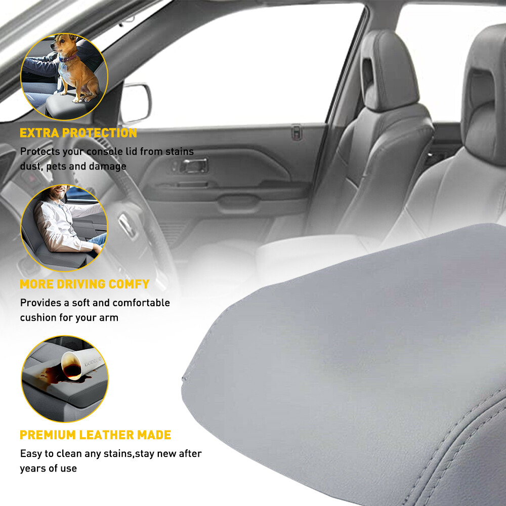 For 2009-15 Honda Pilot Car Center Console Armrest Cushion Pad Cover Accessories