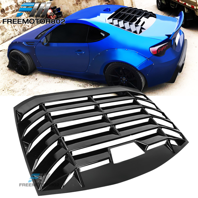 Fits 13-20 Scion FRS/Subaru BRZ/Toyota 86 IKON Style Gloss Black Window Louver