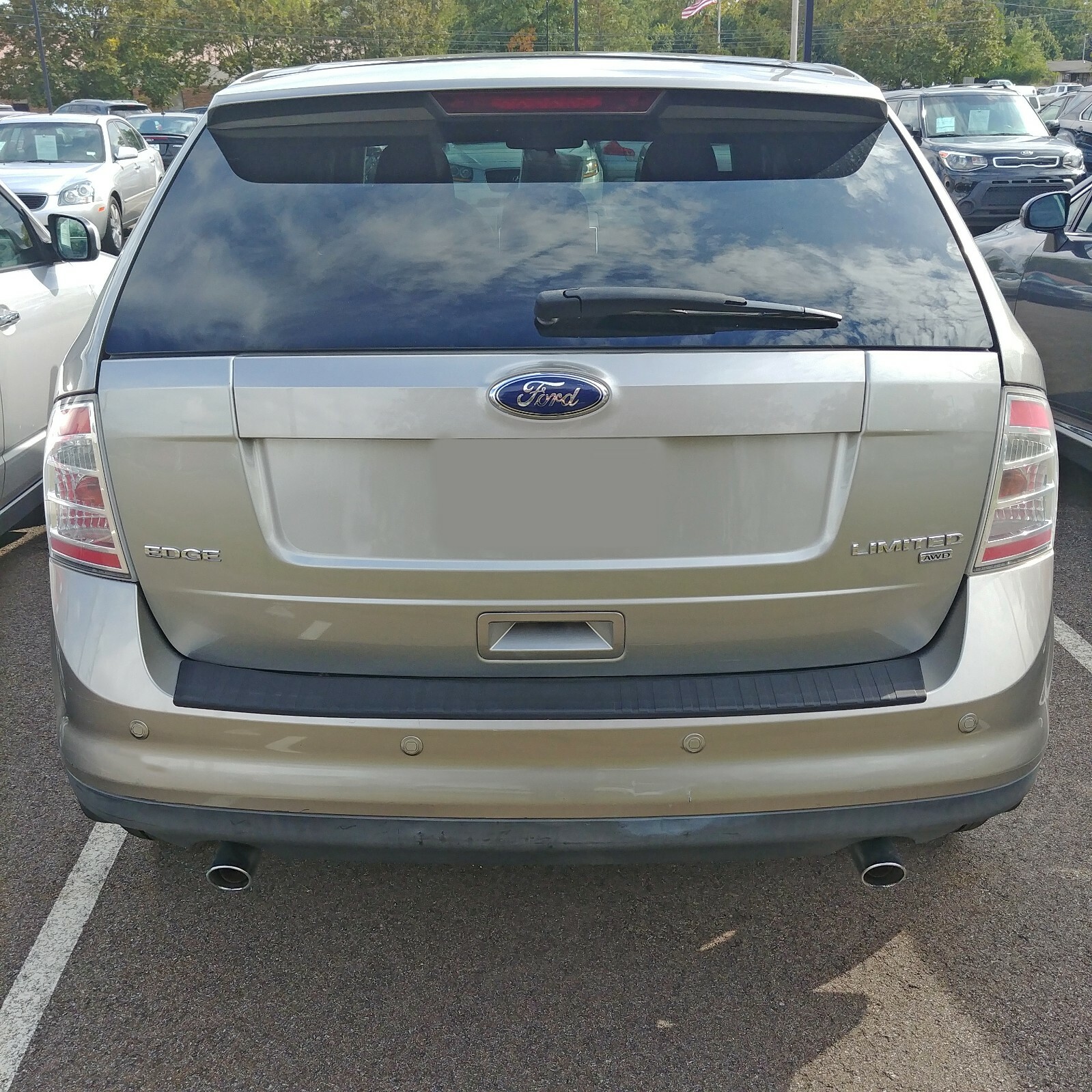 For: Lincoln MKX 2007-2015 Rear Bumper Protector #RBP-012
