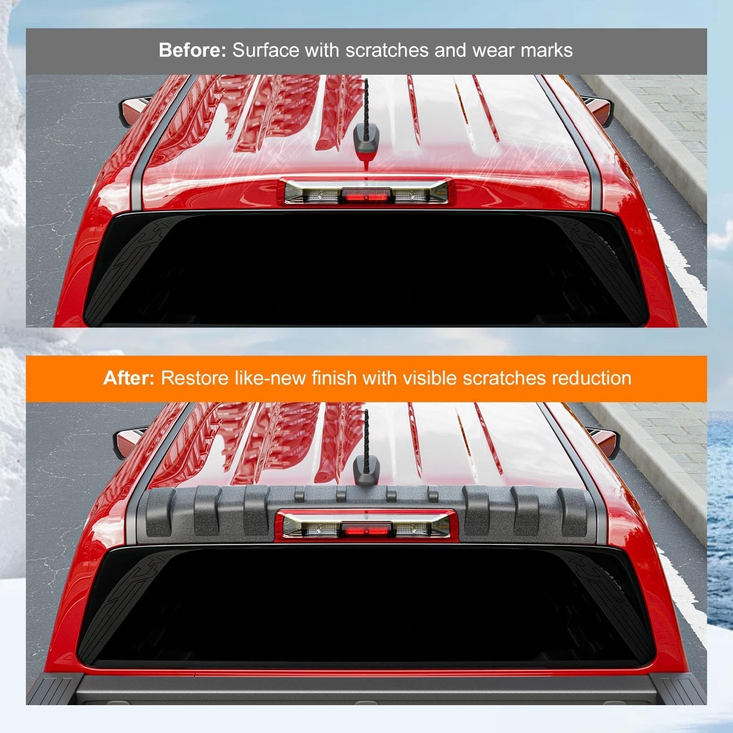 For 2023-2026 Chevy Colorado GMC Canyon Rear Roof Protector Truck Cab Roof