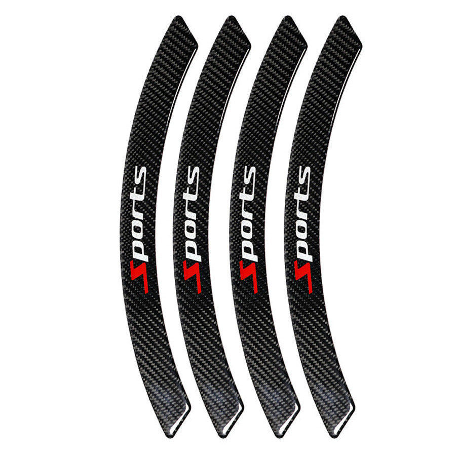 4x Wheel Eyebrow Arch Lips Trim Cover For Car Truck SUV Fender Flares Protector