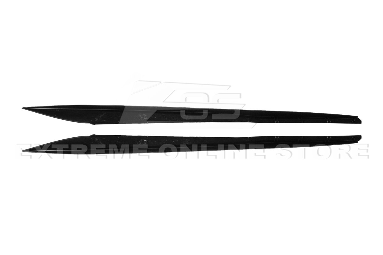 For 20-Up Corvette C8 | Z06 Style CARBON FLASH METALLIC Side Skirts Rocker Panel
