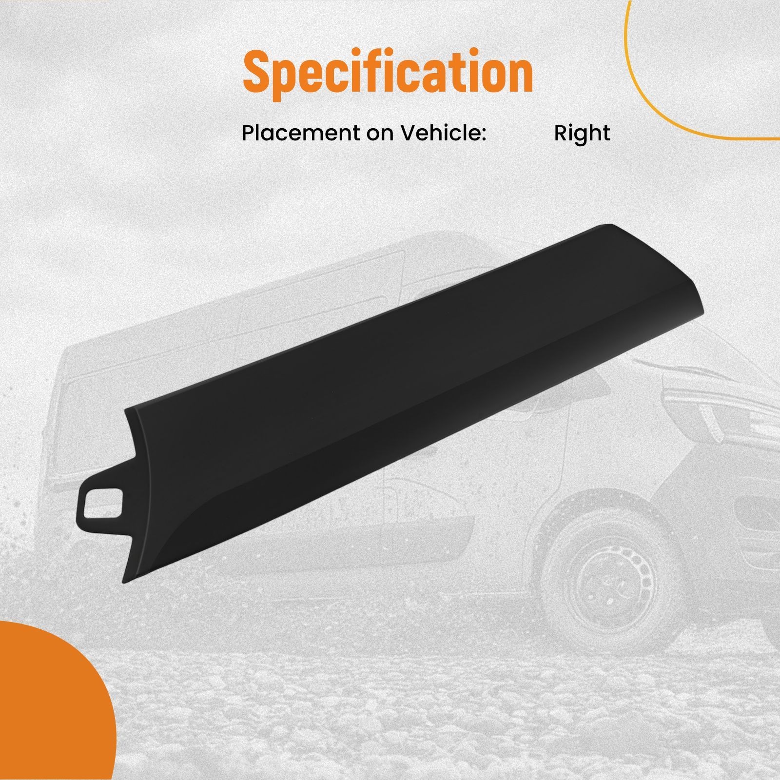 Front Door Right Lower Molding for Ford Transit 150 250 350 2015-2019
