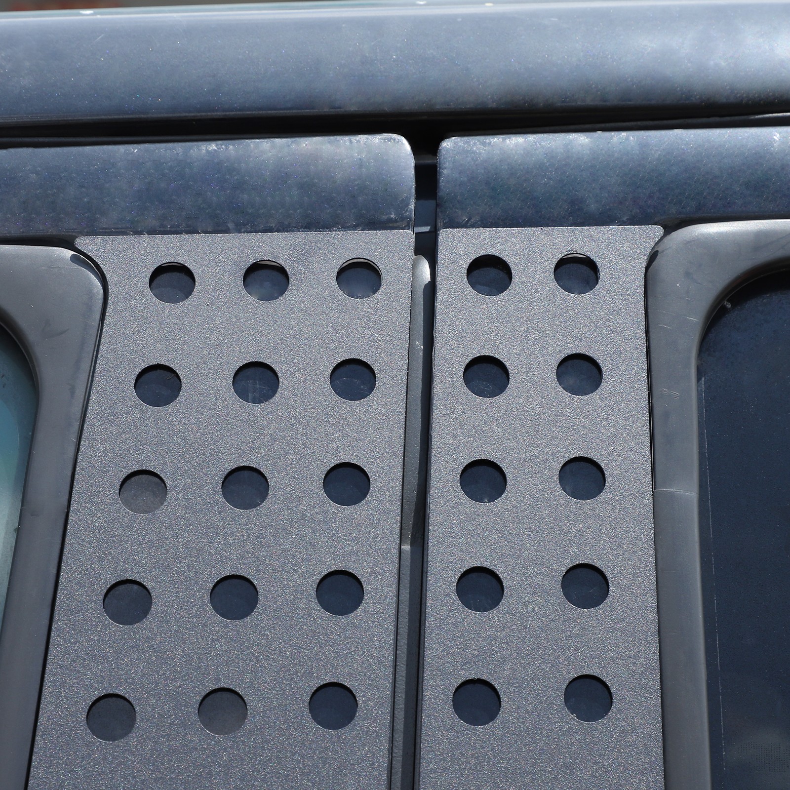 Aluminum Alloy Window Center Pillar Trim Panel Cover For Toyota FJ Cruiser 07-21
