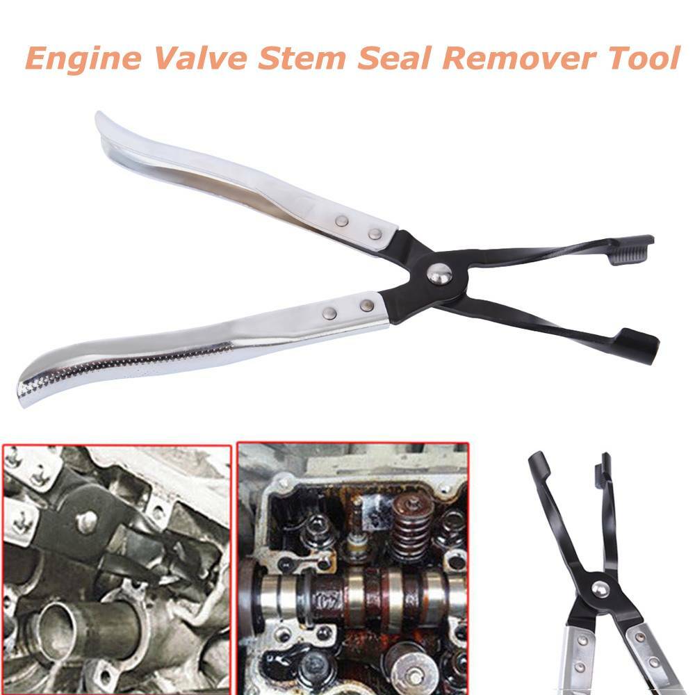 Car Engine Oil Valve Spring Clamp Disassembly Stem Seal Removal Plier Tool Steel
