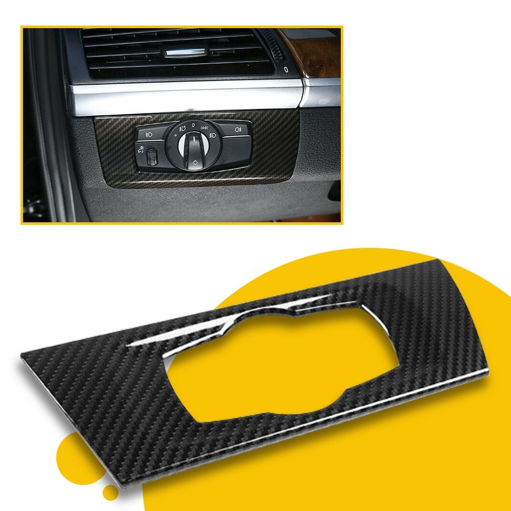 Interior Headlight Switch Panel Trim Cover Frame for BMW 3 Series E90 2005-2012