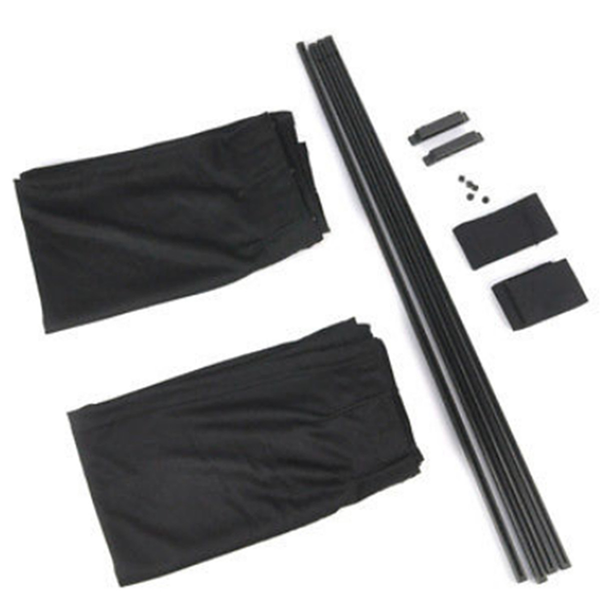 2PCS Car Sun Shade Side Window Curtain Foldable Sunshade UV Protection Accessory