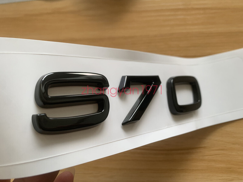 Glossy Black ” S70 ” Number Letters Rear Trunk Emblem Badge For Volvo S70
