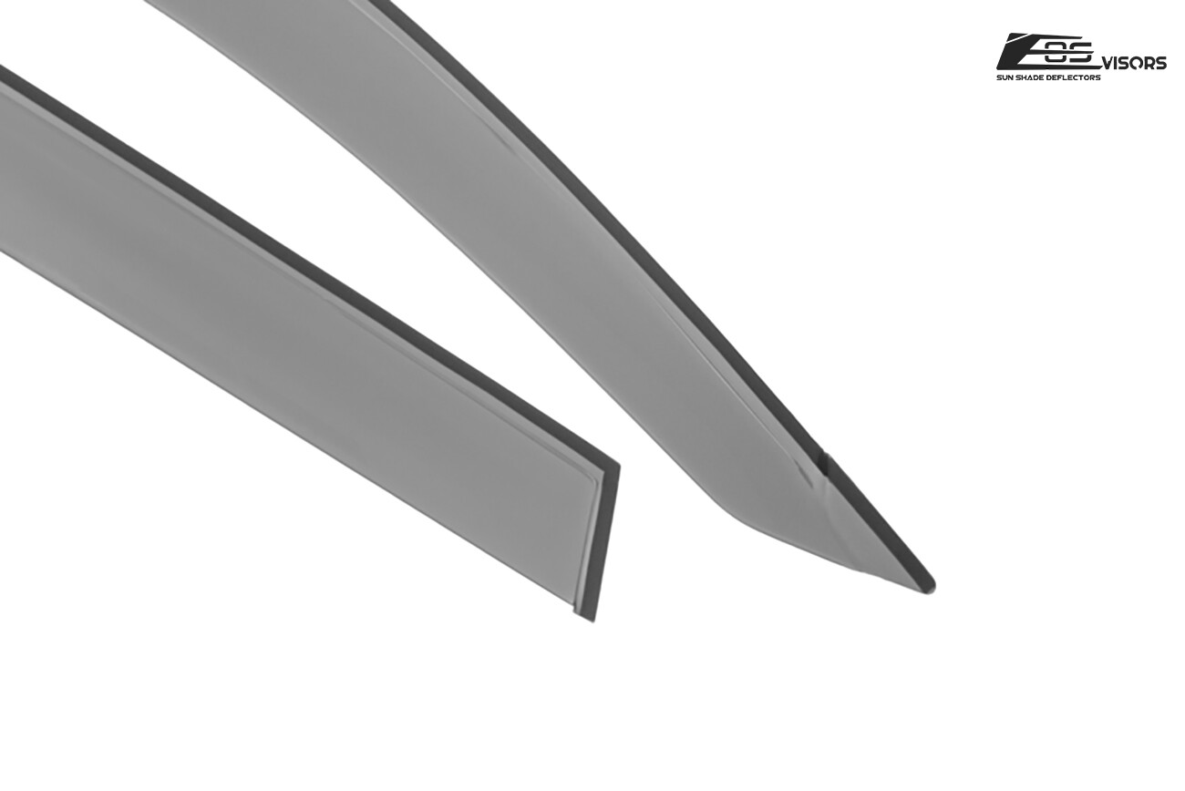EOS Visors For 06-12 Toyota Rav4 JDM Tape-On Side Window Vent Rain Deflectors