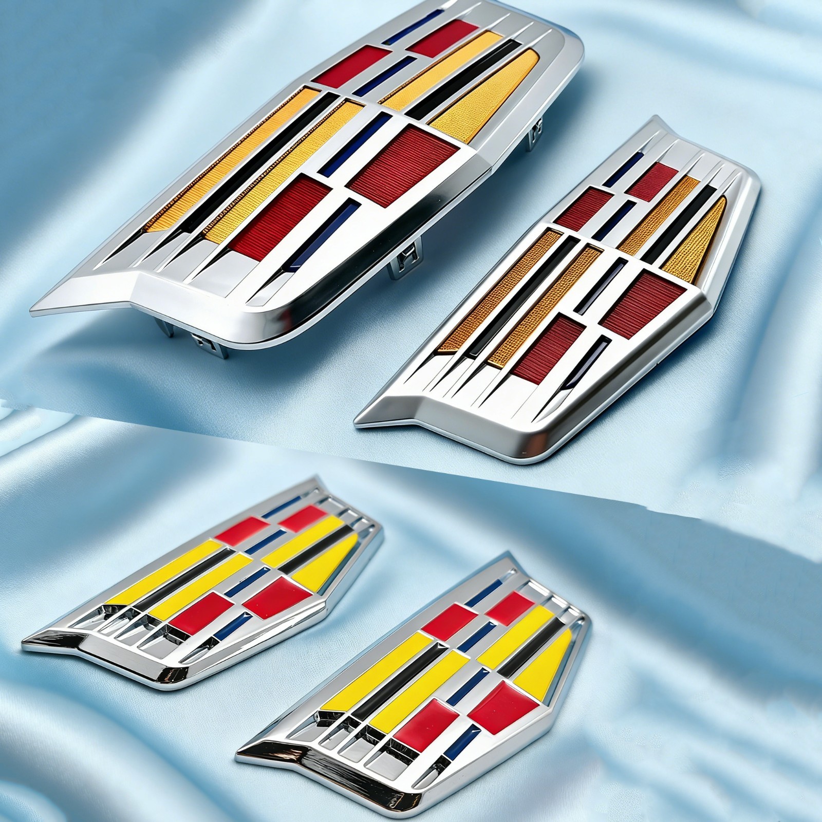 Front & Rear Lid Door Badge Sticker Emblem For 2015-2017 CT6 XTS ATS Accessories