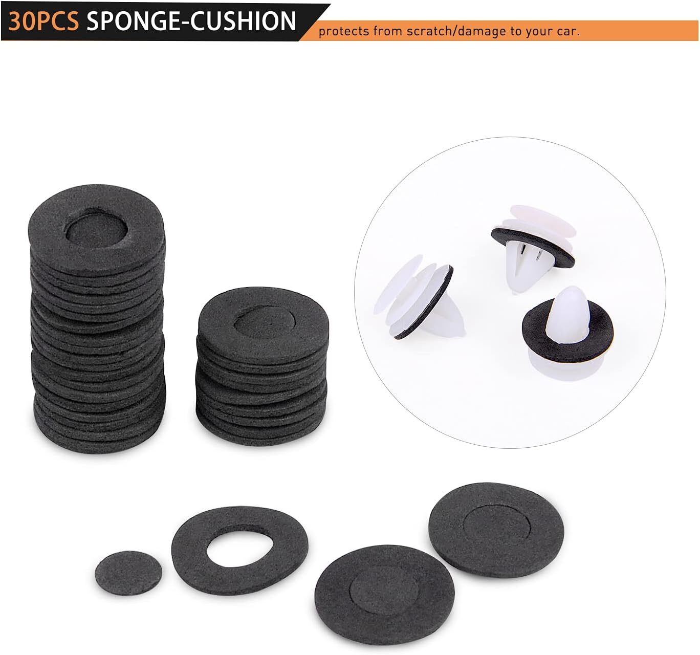 415Pcs Bumper Clips Retainer Auto Car Rivets Fastener Fender Push Pin Trim