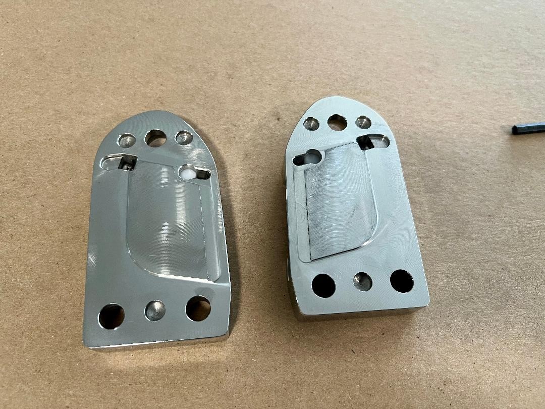 1955-1962 CHEVY STAINLESS BILLET DOOR STRIKERS W/HARDWARE, NEW HIGH QUALITY