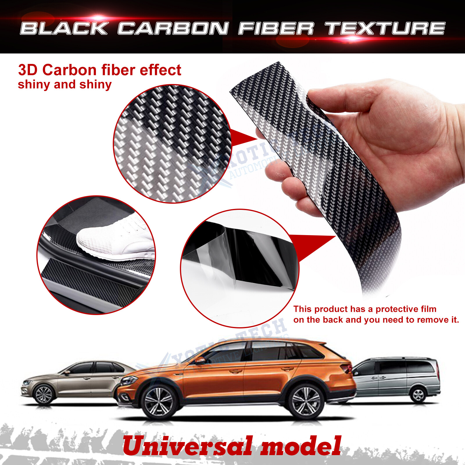 Door Side Sikrt Bumper Hood Body Protect PVC Decal Sticker For Subaru WRX STI