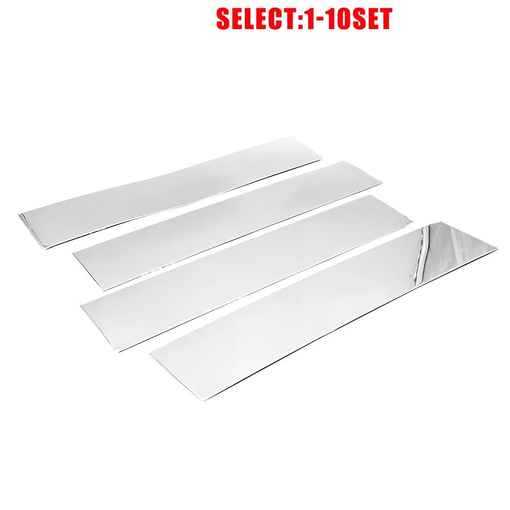 For Ford F-150 2015 2016 2017 2018 2019 2020 2021 Chrome B Pillar Covers 4-40X