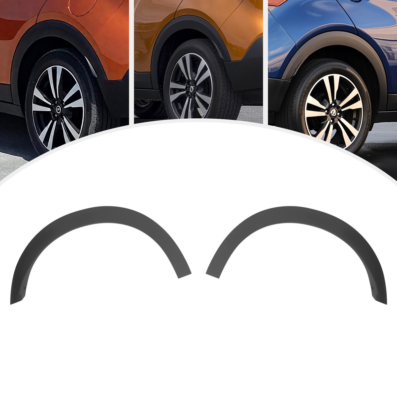 Pair Rear Left+Right Side Fender Trim Replacement For 2018-2020 Nissan Kicks