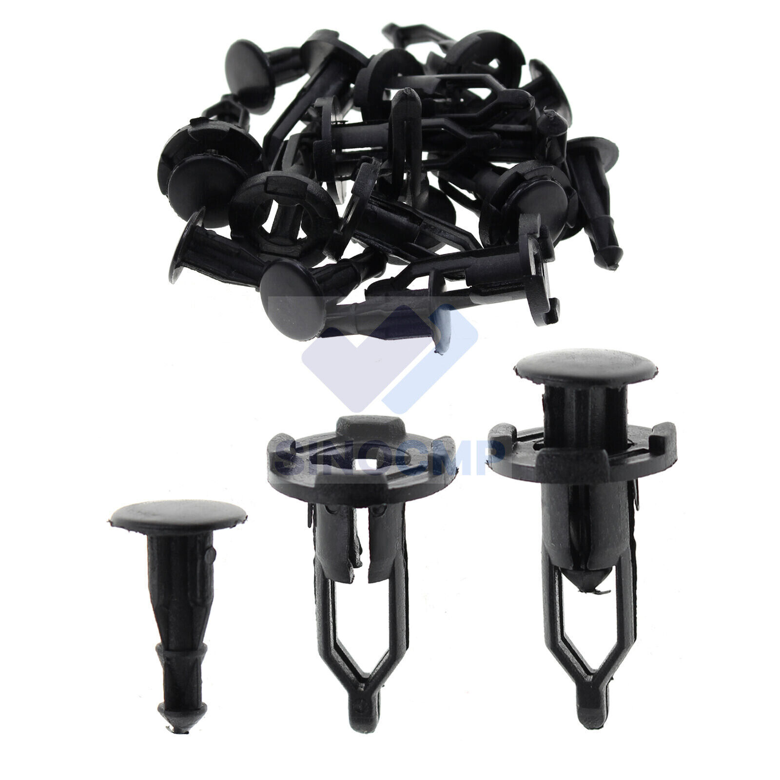 40Pcs Fender Clips Trim Auto Car Push Pin Rivet Bumper Fastener Panel Retainer