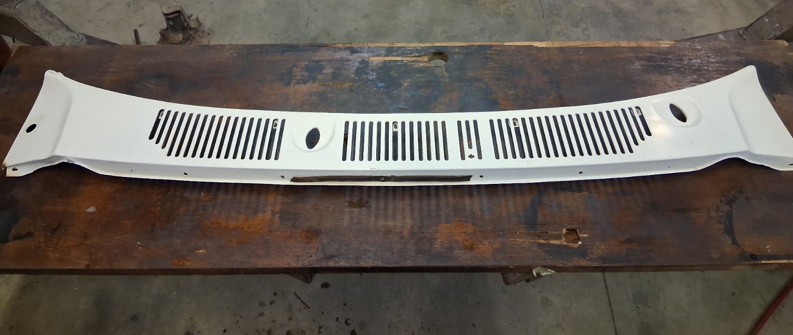 1980 1986 Ford Truck or Bronco windshield wiper cowl vent plate