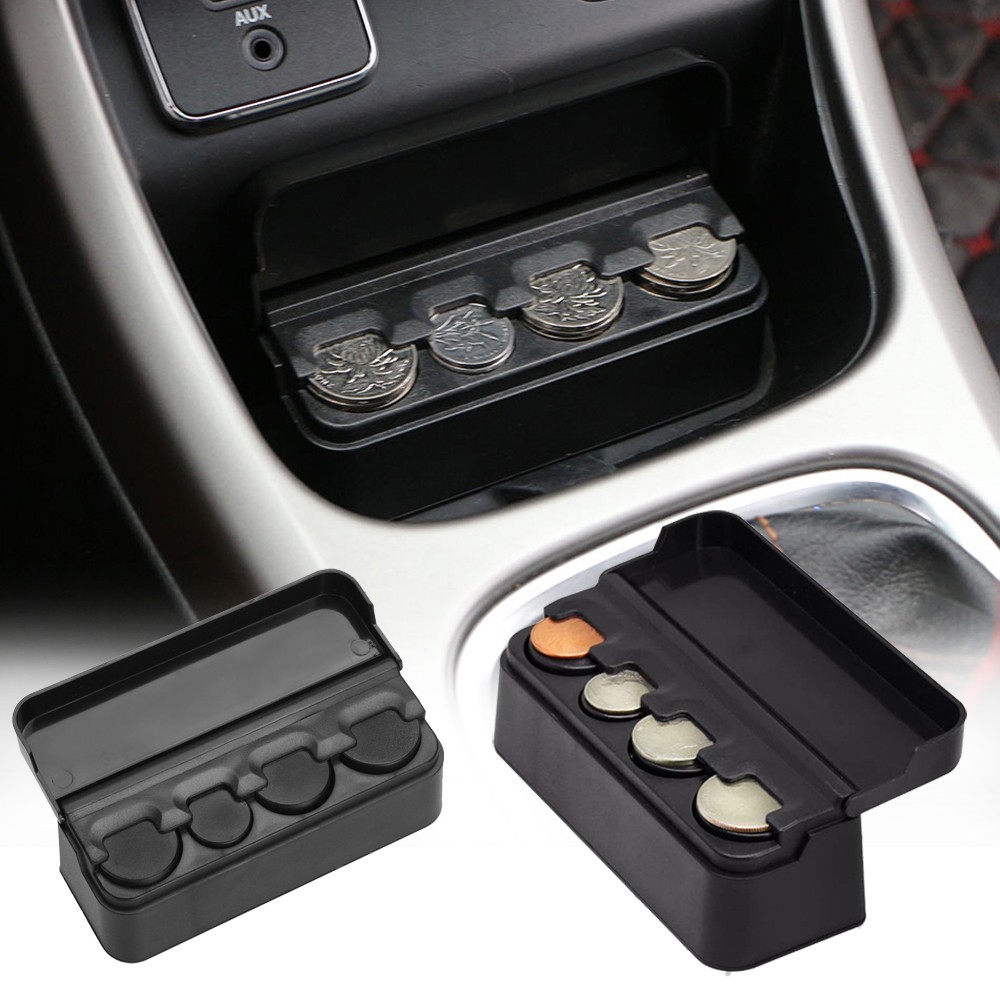 1x Car Accessories Coin-specific Case Loose Change Storage Box Holder Universal