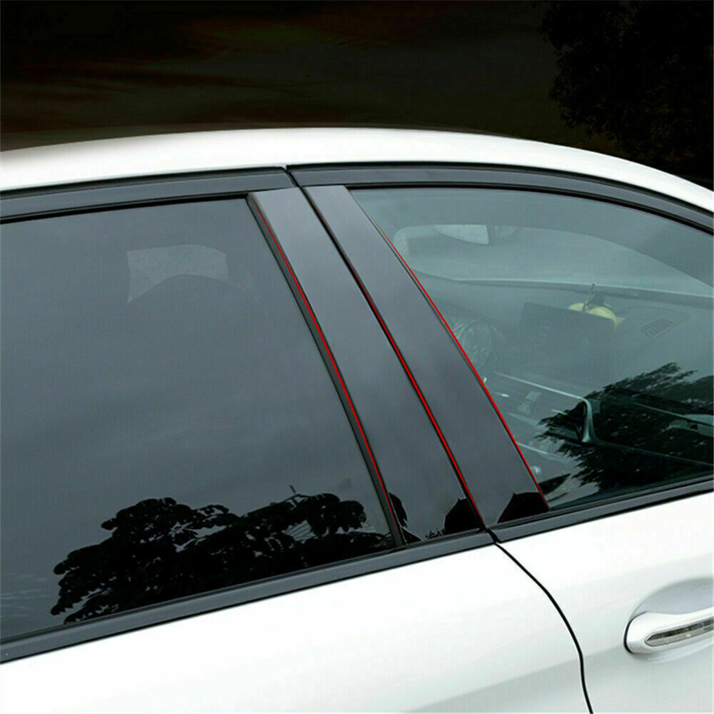 6PCS Door Window Pillar Post Cover Trim For Toyota Camry 2012-2017 Accessories