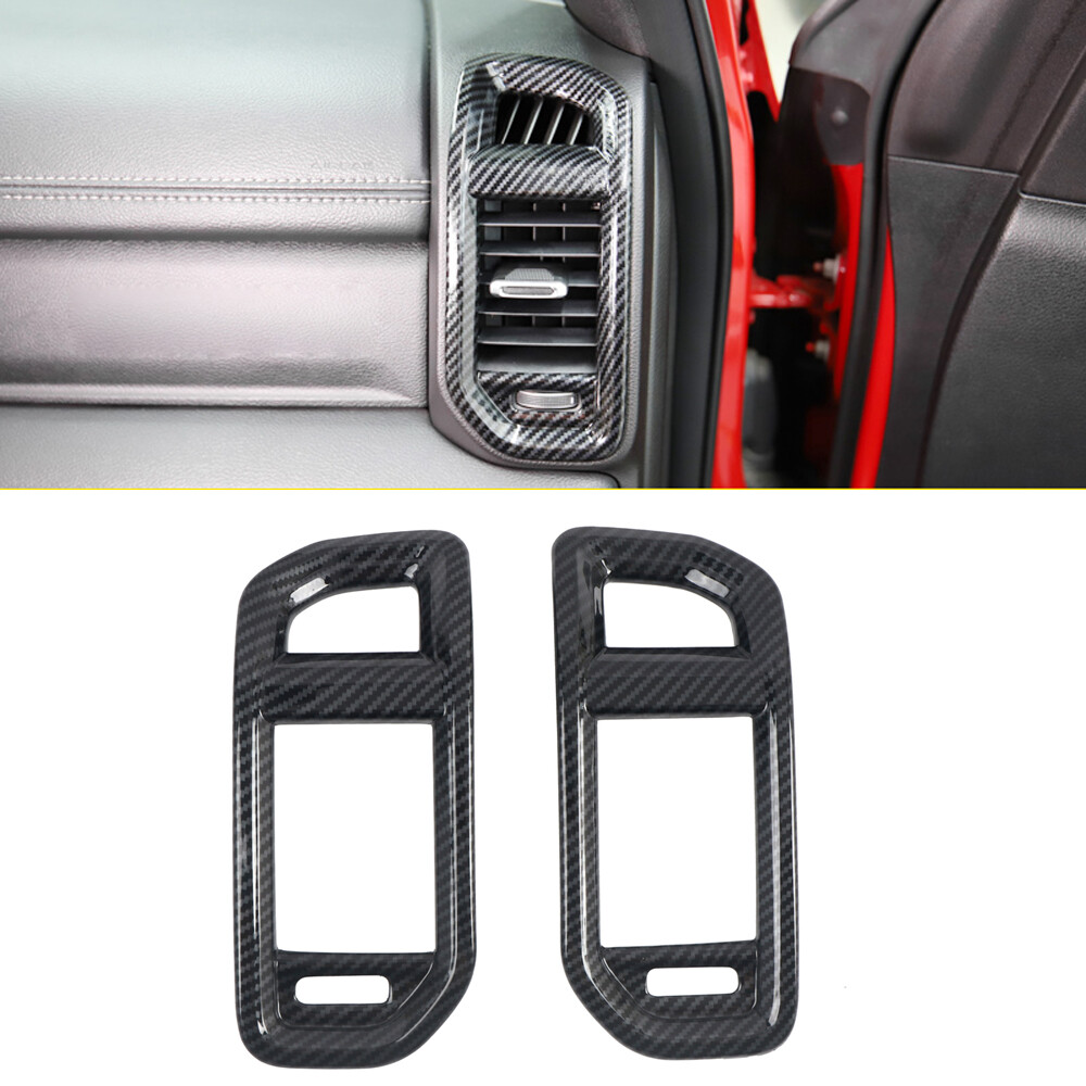 29pcs Full Interior Console Cover Trim Bezels Kit for Ram 1500 19+ Carbon Fiber