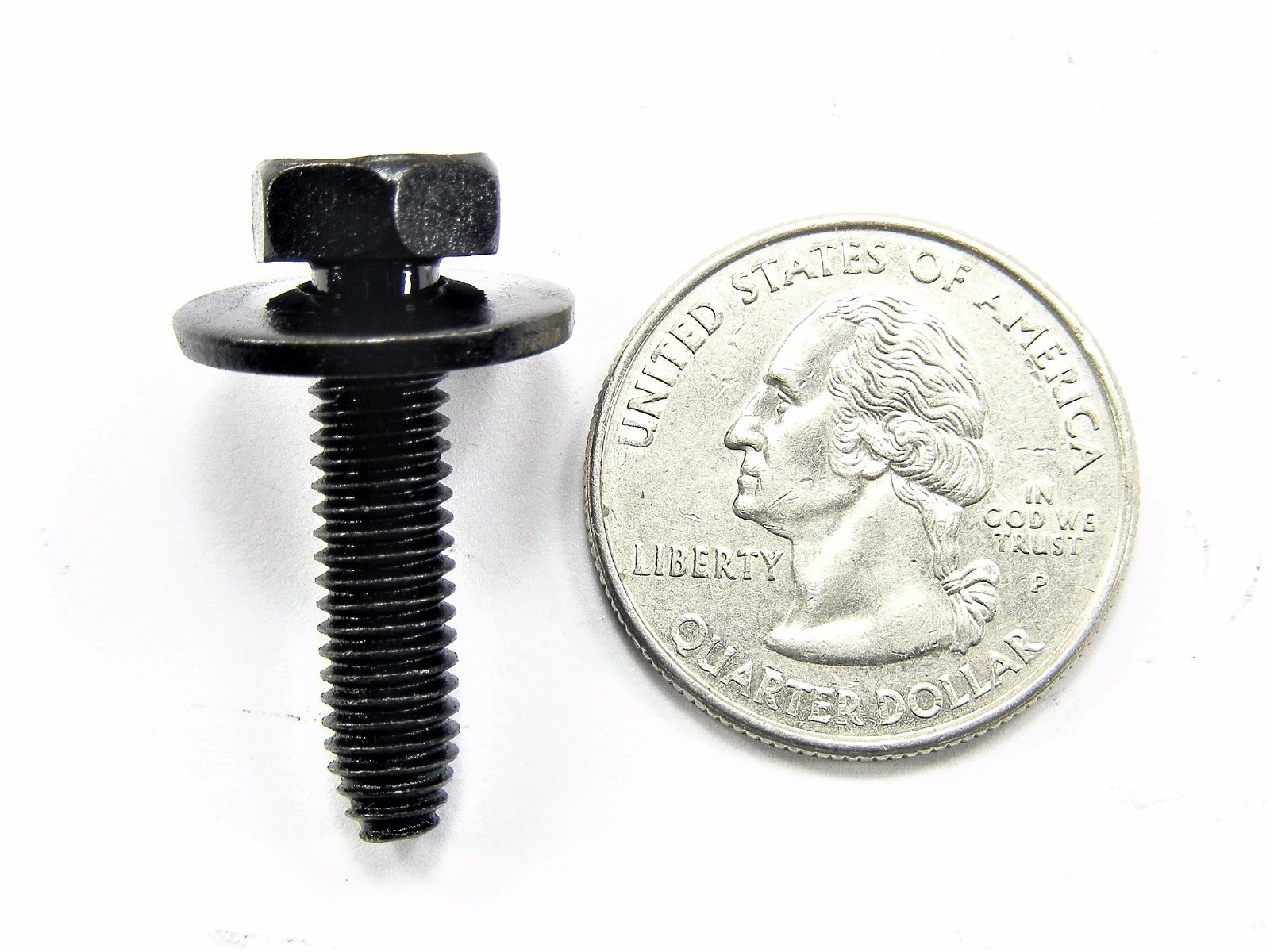 GM Truck Body Bolts- M6-1.0 x 25mm Long- 10mm Hex- 17mm Washer- 20 bolts- #161