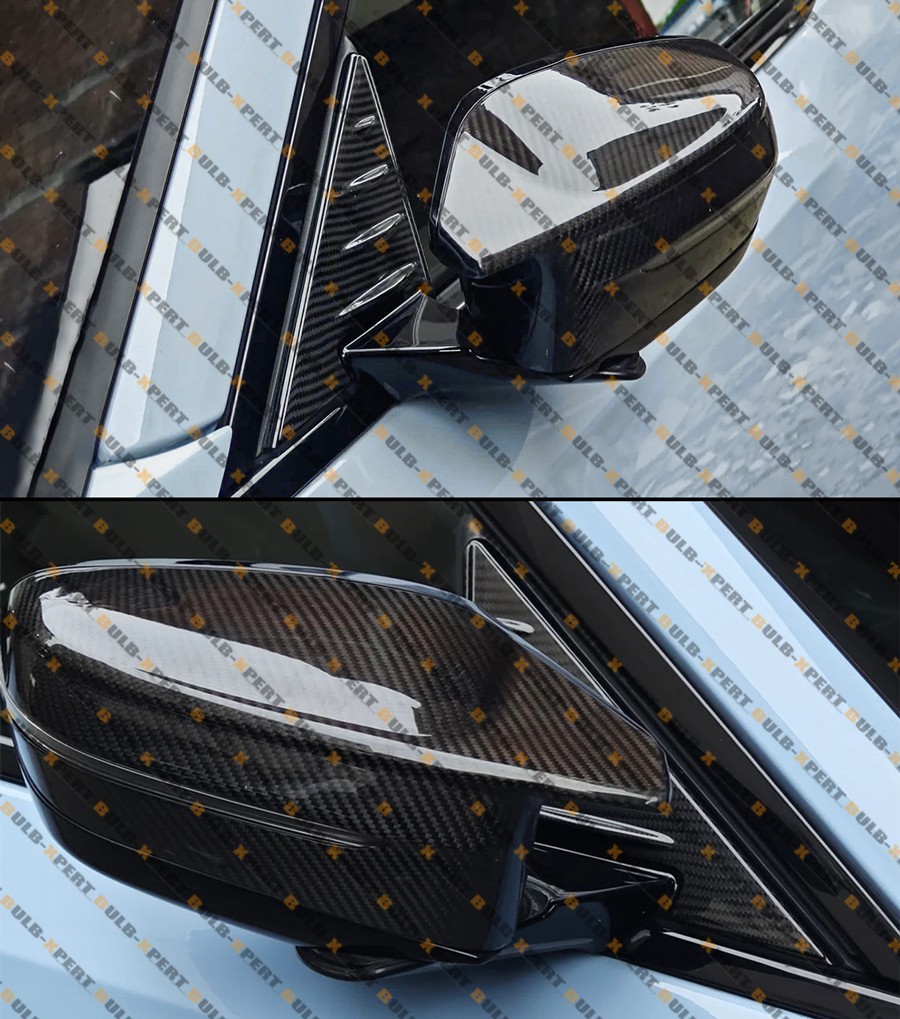 For BMW G87 M2 G42 M240 Full Carbon Fiber Mirror Cap Overlay + Pillar Base Cover