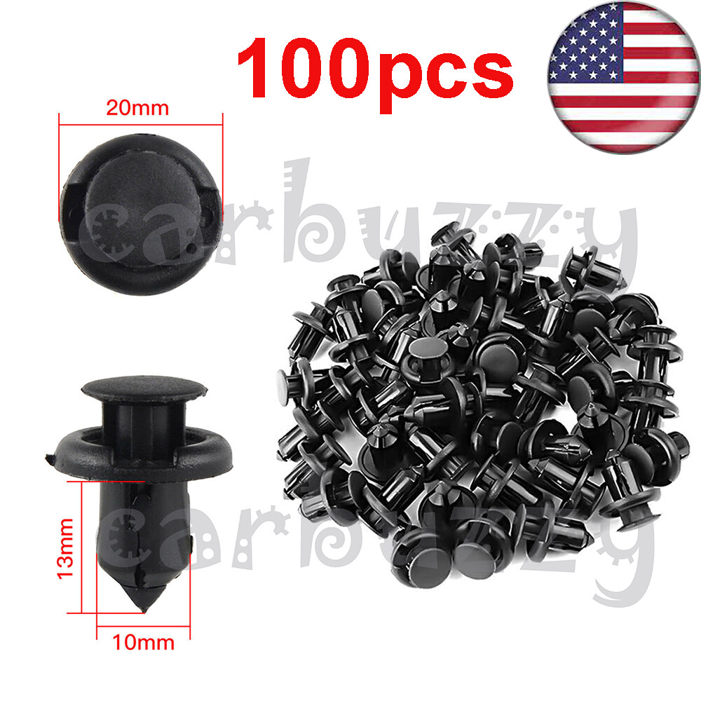 100pcs New OE Spec Nylon Bumper Retainer Clips For Honda / Acura # 91503-SZ5-003