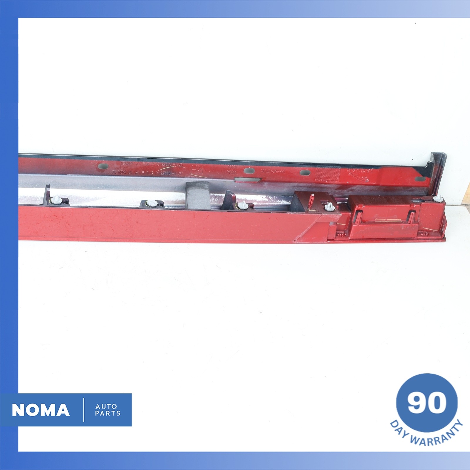 17-20 Jaguar X760 XE Sport Right Side Skirt Rocker Molding Panel Red OEM