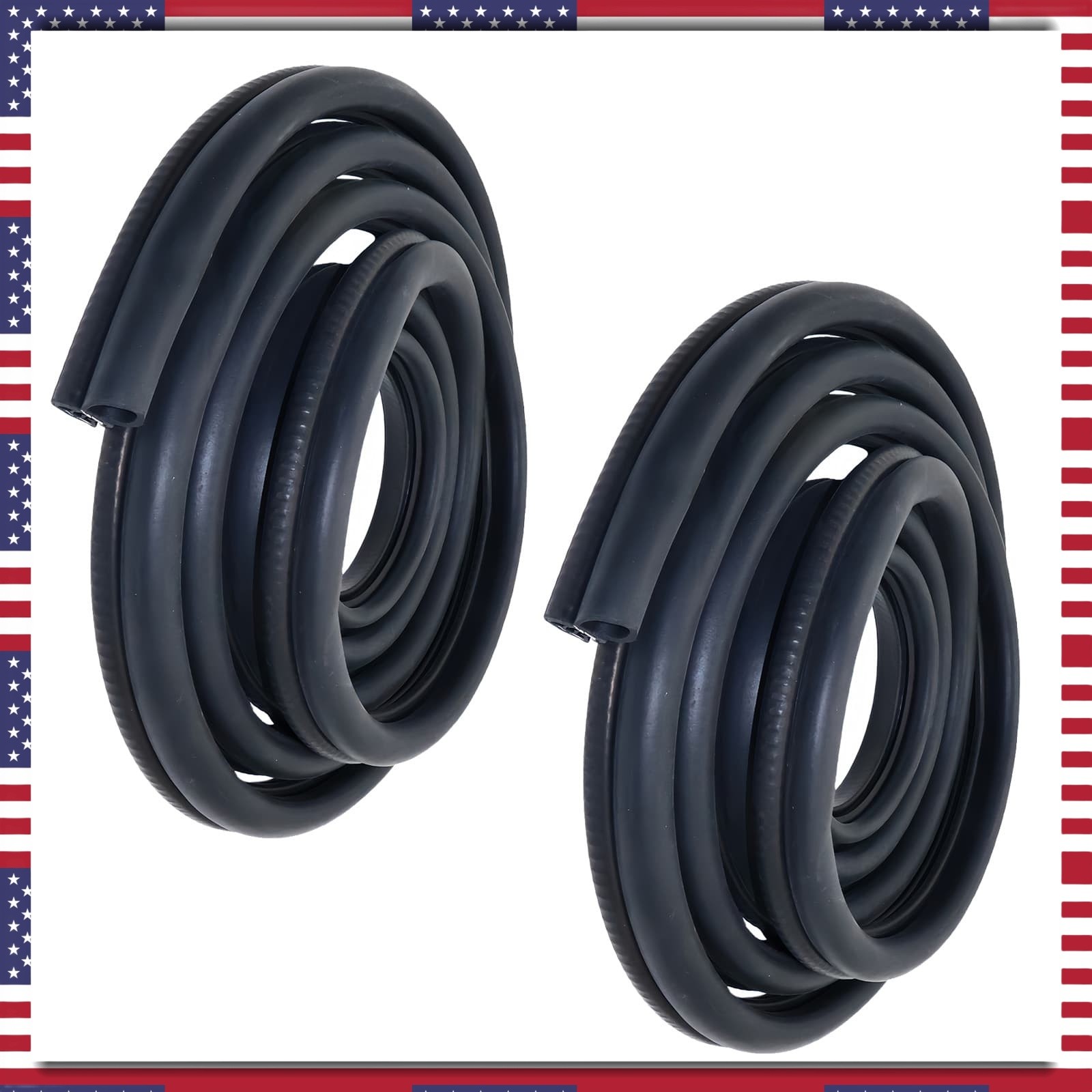 For 86-07 Peterbilt 377 359 379 330 380 Rubber Door Seals Weatherstrip Pair Set