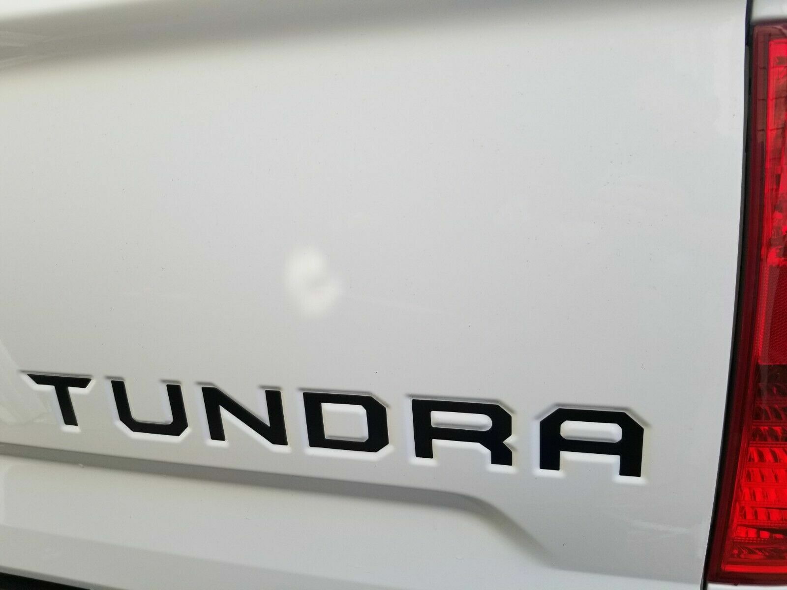 BLACK Tailgate Insert Letters Decal Vinyl Stickers for Toyota Tundra 2014-2021